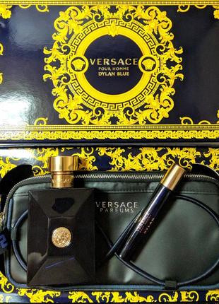 Подарунковий набір versace dylan blue pour homme.оригінал 100%.