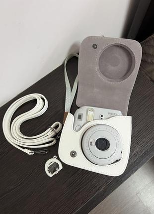 Fujifilm instax mini 9 film полароид polaroid серый фотоаппарат фотокамера моментальной печати камера