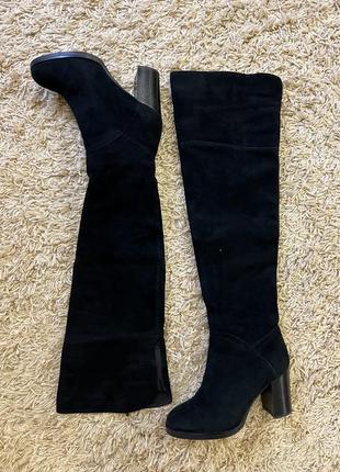 Жіночі зимові замшеві ботфорти attizzare