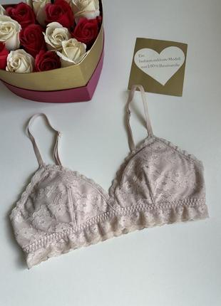 Кружевной бюстгальтер бралет ey xs с вынимающимися чашками от h&amp;m 💙💛