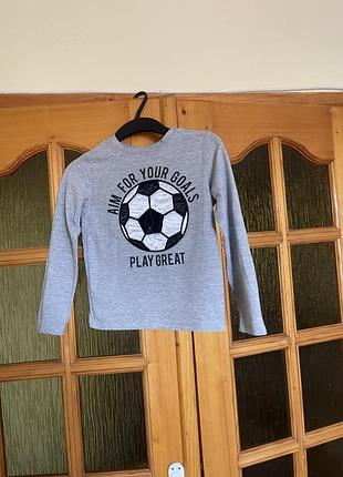 Кофта з довгим рукавом та принтом футбольного мʼяча