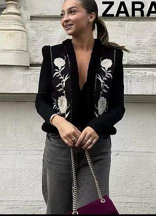 Zara жилетка вишиванка безрукавка