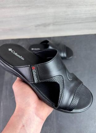 Мужские черные шлепанцы