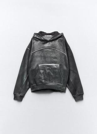 Худи с серебряным напылениемразмер s