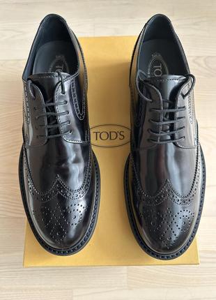 Туфли мужские, броги, tods, р.42-42,5