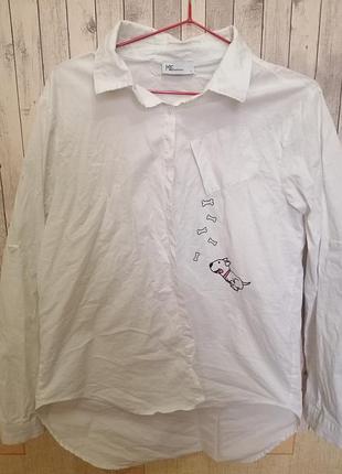 Белая рубашка для девочки