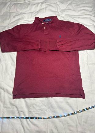Поло на довгий рукав Short Polo ralph lauren s бордовий