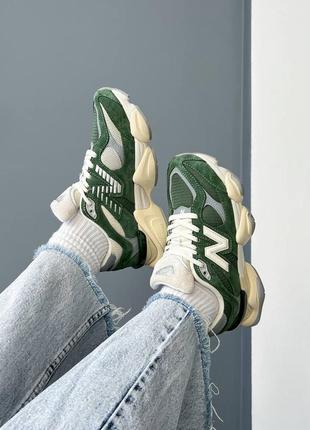 Кросівки new balance 9060 nori green beige8 фото