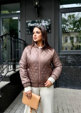Куртка бомбер стьобана великого розміру