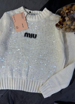 Светр нарядний miu miu