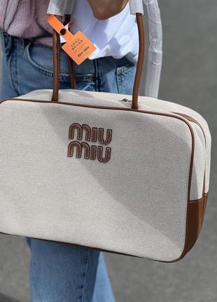 Сумка в стиле miu miu 35 см