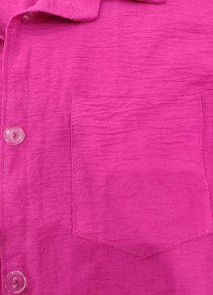 Костюм жіночий двійка шорти сорочка жатка7 фото
