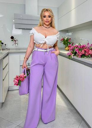 Брюки палаццо, фото реал