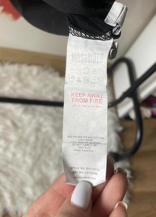 Футболка с принтом playboy x missguided с длинным рукавом размер 8