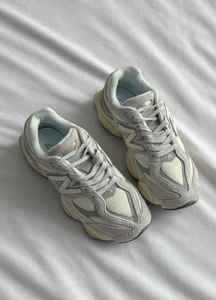 Кросівки new balance 9060 quartz grey team cream2 фото