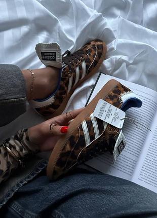 Adidas samba x wales bonner leopard9 фото