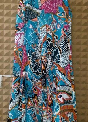 Невероятное яркое воздушное платье - сарафан большого размера, батал2 фото