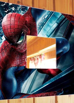 Зеркало "человек-паук. спайдермен. spider-man. marvel" для фанатов марвел, супергерой в спальню, дет