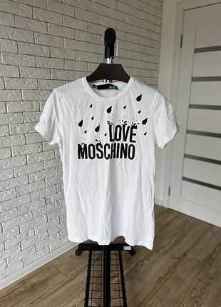 Moschino raindrop logo футболка оригинал