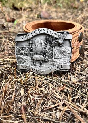 Вінтажна пряжка з ременем yellowstone national park 1984