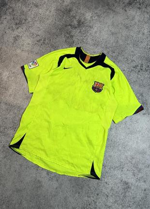 Вінтажна футьолка nike color fc barcelona 10 fitsole оригінал хл