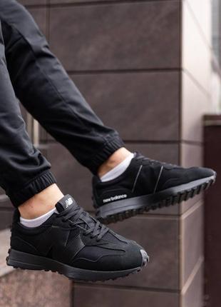 New balance 327 triple black 6