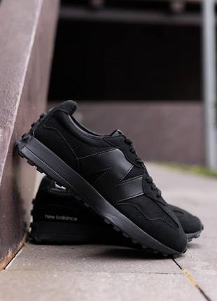 New balance 327 triple black 7