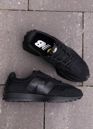 New balance 327 triple black 4