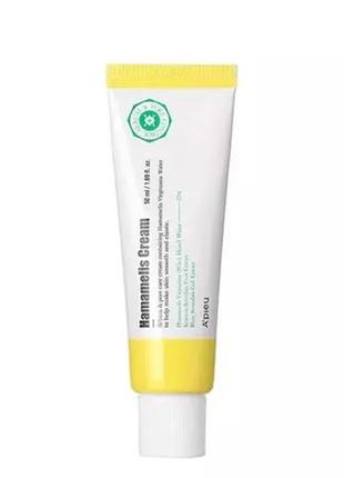 A'pieu - крем на основе гидролата листиков гамамелиса - hamamelis cream - 50ml
