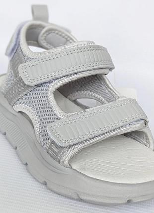 Летние сандалии серые, летняя обувь для девочки, для мальчика, размер 26,27,28,29,30,31