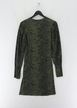 Мини платье в змеиный принт topshop