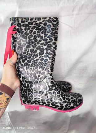 Сапоги резиновые леопард