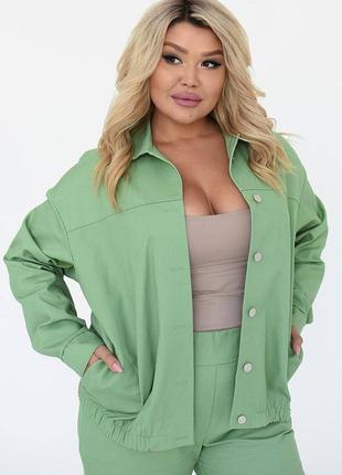 Женский джинсовый костюм