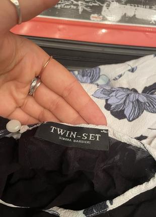 Платье белое в цветок twinset twin-set3 фото