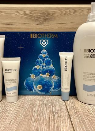 Оригинальный набор biotherm lait corporel holiday edition подарочный набор для женщин