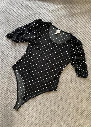 Боді з жатими рукавами h&m (м)
