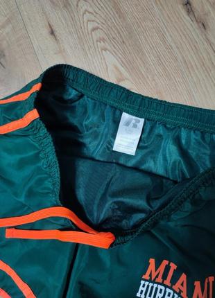 Шорты мужские плавательные спортивные короткие прямые широкие зеленые оранжевые russell man, размер l.3 фото