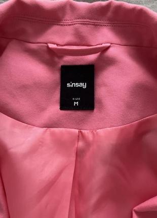 Розовый пиджак sinsay