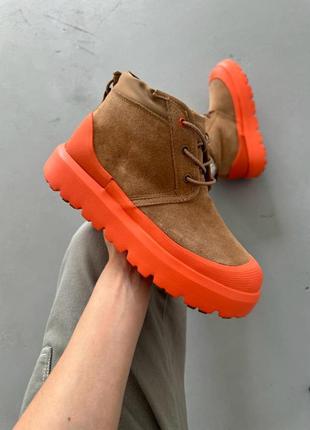 Топ! чоловічі уггі ugg neumel hybrid chestnut orange