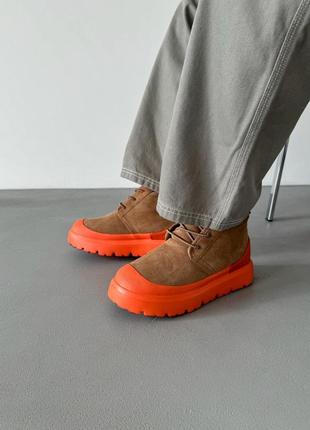 Топ! чоловічі уггі ugg neumel hybrid chestnut orange6 фото