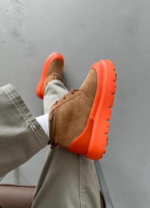 Топ! чоловічі уггі ugg neumel hybrid chestnut orange