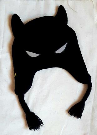 Шапка-ушанка batman черная со светоотражающими элементами размер m/l