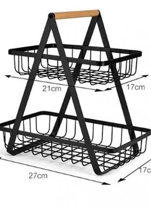 Металлическая корзина для фруктов