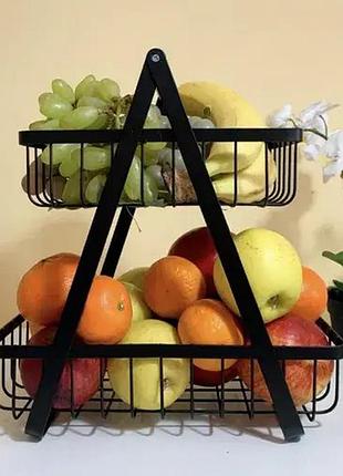 Металлическая корзина для фруктов