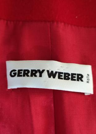 Червоний жакет піджак кашемір вовна gerry weber у стилі old money4 фото