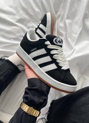 Adidas campus черные2 фото