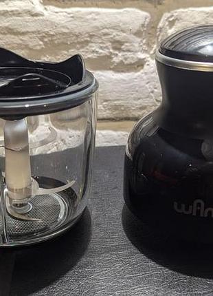 Мясорубка (измельчитель овощей) wancele electric meat grinder 600 мл black (mg-6009)