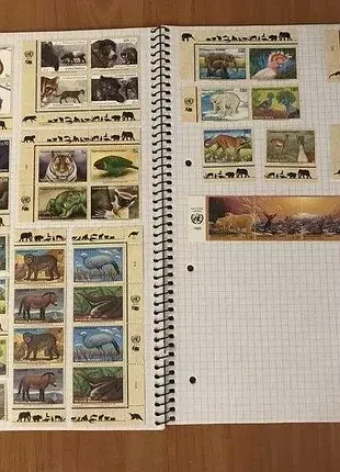 Марки оон исчезающая фауна редкие животные - одним лотом