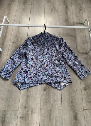 Легкий пиджак накидка теплая весна лето размер s m3 фото