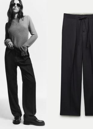 Брюки із защіпами zara woman collection